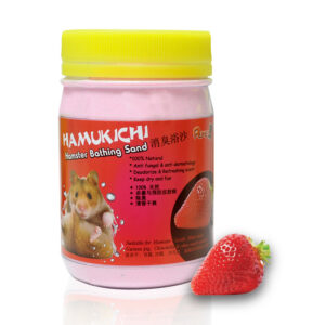 Hamukichi badesand til hamster med jordbærlukt