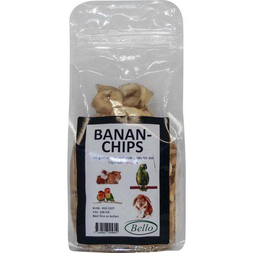 Bananchips fugl og smådyrsnacks