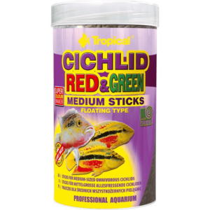 Tropical cichild red-green sticks medium