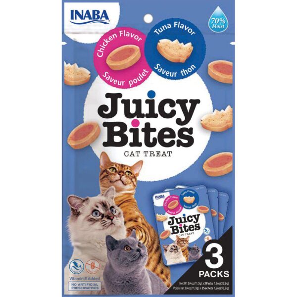 Inaba Churu Juicy Bites snacks for katt kylling-tunfisk